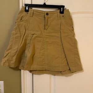 Kuhl Mustard Yellow Skirt with Pockets